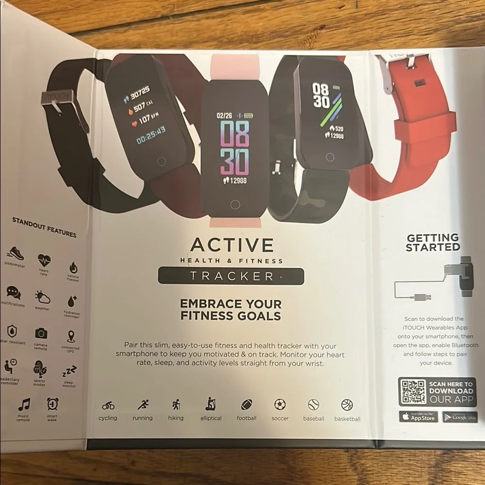 Black Smartwatch with Slim Design and Fitness Tracking